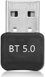 Rocketkart Bluetooth Adapter for PC, USB Mini Bluetooth 5.0 Dongle for Computer Desktop Wireless Transfer for Laptop Bluetooth Headphones Headset Speakers Keyboard Mouse Printer Windows 10/8.1/8/7
