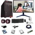 Rolltop® Assembled Desktop Computer,Intel Core 2 Duo 3.0 GHZ Processor,G 31 Motherboard, 15″ LED Monitor,2 GB RAM,Windows 7 & Office Trial Version with Web Camera Mic Speaker (2 GB-250 GB)