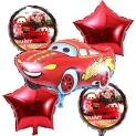 Rozi Decoration® Party Decoration Foil Balloon Set of 5 pcs- Kids Birthday, Chiller Party, Baby Shower Theme (Car)
