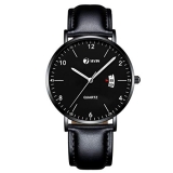 SEVEN Analogue Men’s Watch (Black Dial Black Colored Strap)
