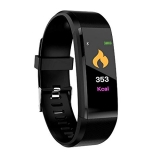 SHOPTOSHOP ID11504 Bluetooth Smart Fitness Band Watch for Men/Women with Heart Rate Activity Tracker Waterproof Body