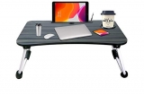 SIDDHARTH FAB Presents Foldable Laptop Table with Cup Holder, Study Table, Bed Table, Breakfast Table, Foldable & Portable (BLACK)