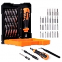 SPIN CART 33 in 1 Professional Precision Screwdriver Set Toolkit, Magnetic Replaceable Bits Repair Kit with Case for Mobile, Laptop, PC, Computer, Tablet Electronics (Black)