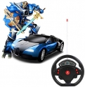 SUPER TOY Remote Control Steering Robot Transformation Car Toy for Kids – Blue