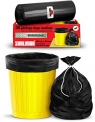 Shalimar Premium OXO – Biodegradable Garbage Bags (Medium) Size 48 cm x 56 cm 6 Rolls (180 Bags) (Black Colour)