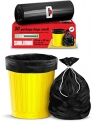 Shalimar Premium OXO – Biodegradable Garbage Bags (Small) Size 43 cm x 51 cm 6 Rolls (180 Bags) ( Dustbin Bag / Trash Bag ) ( Black Colour )