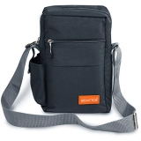 Storite Stylish Nylon Sling Cross Body Travel Office Business Messenger Bag for Men Women (25x16x7.5cm) (Dark Grey)