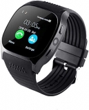 Tekno Smart Watch A1 Bluetooth Smartwatch, Android Smartwatch with Camera/SIM Card Slot Sports Watch Compatible with Smartphone Or Android Mobile Phones for Boys and Girls (A1 Black)