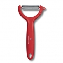 Victorinox Multipurpose Peeler – Stainless Steel Serrated Edge Kitchen Tool for Home & Professional Use , Red, Swiss Made
