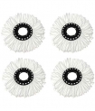 WYSNER Microfiber Mop Head Refill (White) -4 Pieces