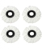 WYSNER Microfiber Mop Head Refill (White) -4 Pieces