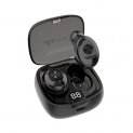 WeCool Moonwalk M1 v2 in Ear Headphones with Mic, 12 Hrs Playtime with Case, Ergonomic Sweatproof Wireless Earphones with Voice Assistant (Black)
