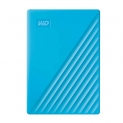Western Digital WD 2TB My Passport Portable External Hard Drive, Blue – with Automatic Backup, 256Bit AES Hardware Encryption & Software Protection